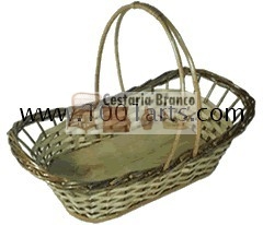 Cesto Natal Oval Rendado